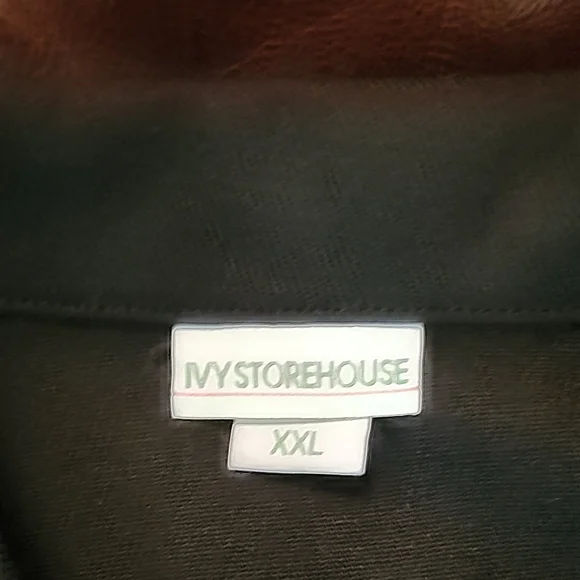 AKA Black Tweed Jacket with Gold Buttons and Green Trim - Picture 2 of 6